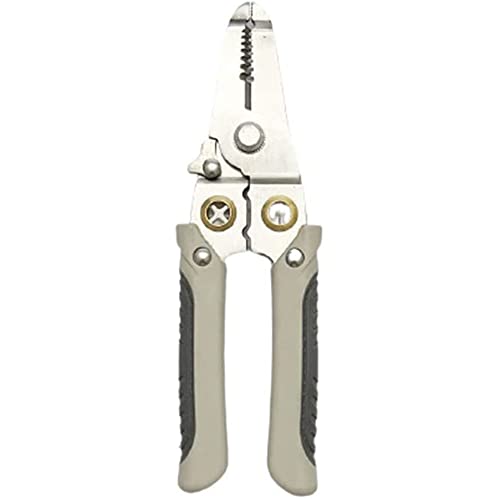 MODENCOOK MultiFunctional Wire Splitting Pliers for Twisting and Cutting Wires Clamping Screws (Gray)