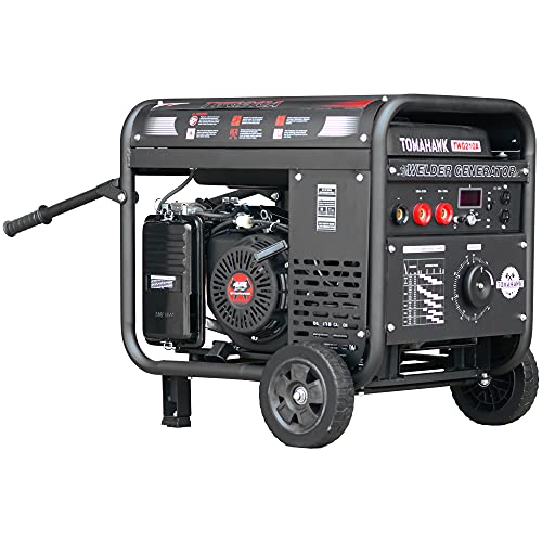 TOMAHAWK 15 HP Engine Driven Portable 2000 Watt Generator with 210 Amp Stick and TIG Welder with Kit