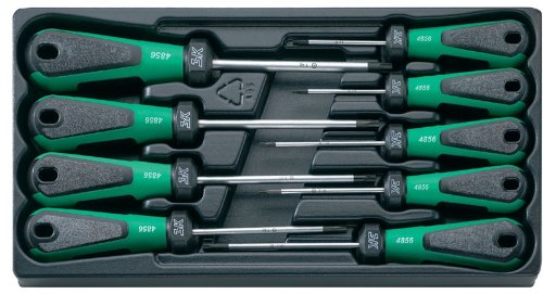 Stahlwille 4899 3K Torx Screwdrivers Set with Hollow Point 9 Pieces
